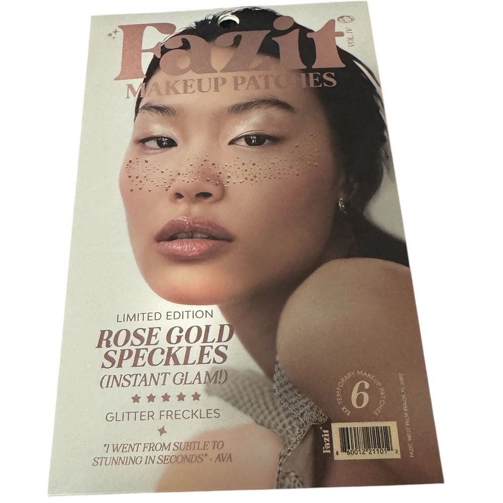 Fazit Rose Gold Glitter Freckles Speckles – Limited Edition Instant Glam
